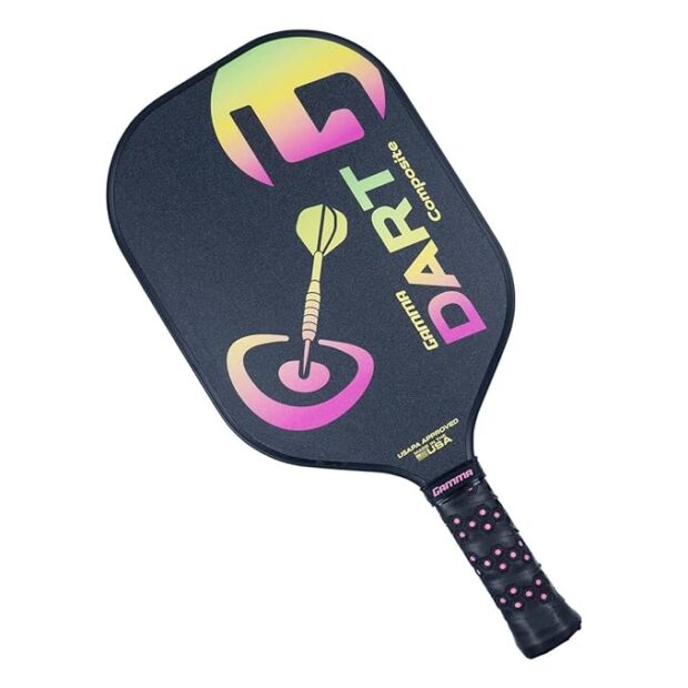 GAMMA Dart Poly Core Pickleball Paddle Online of Black Ombre Color