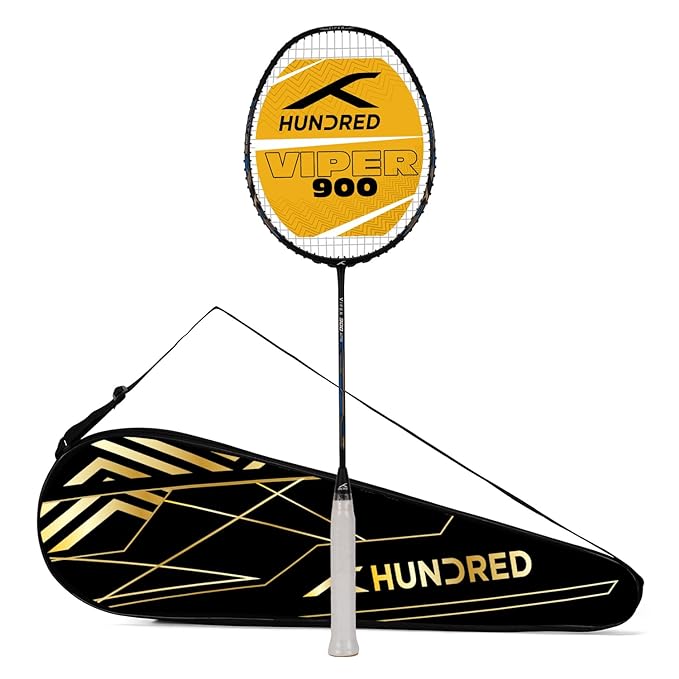 HUNDRED Viper 900 Carbon Fibre Strung Badminton Racket