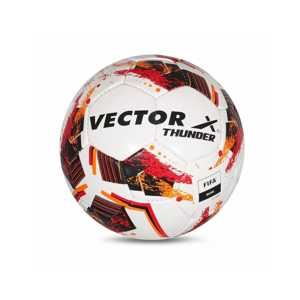 Vector X Thunder Football (Size – 5 RedOrangeBlack)