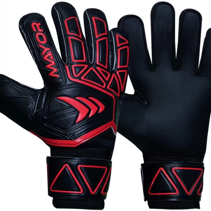 MAYOR Ruby Goalkeeping Gloves (Black/ Red)