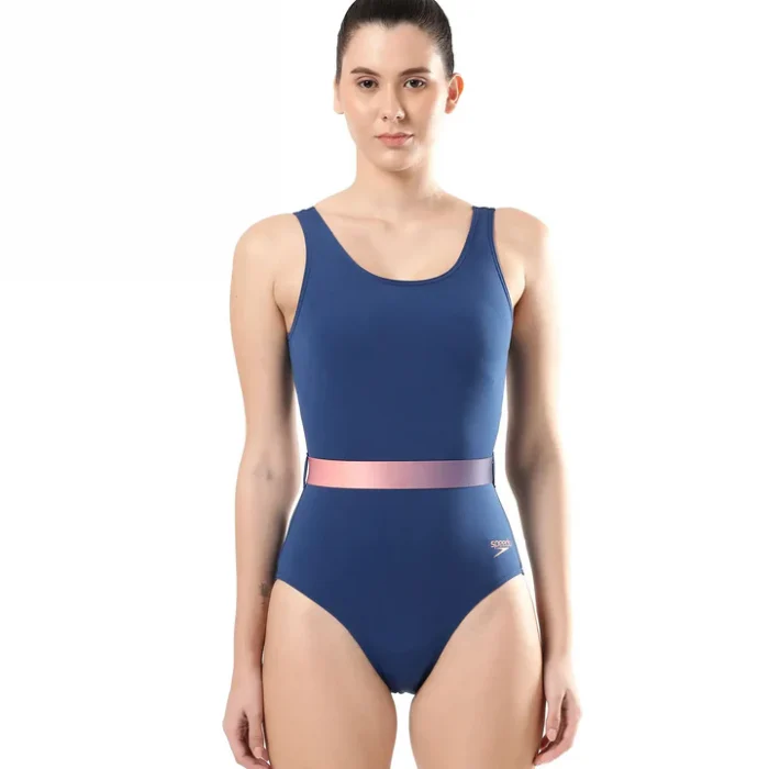 Speedo Women’s Endurance+ Belted U-Back One Piece Swimwear