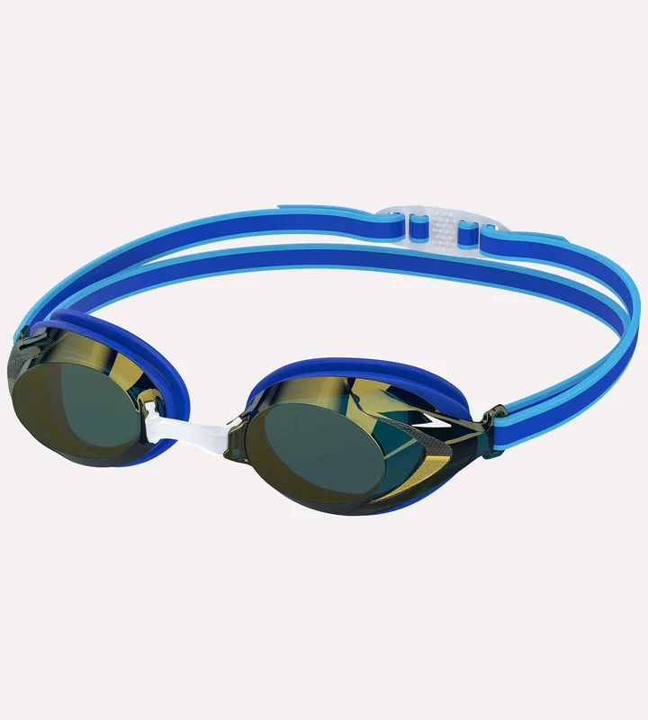 Speedo Unisex Junior Vanquisher 3.0 Mirror Lens Swim Goggles – Blue