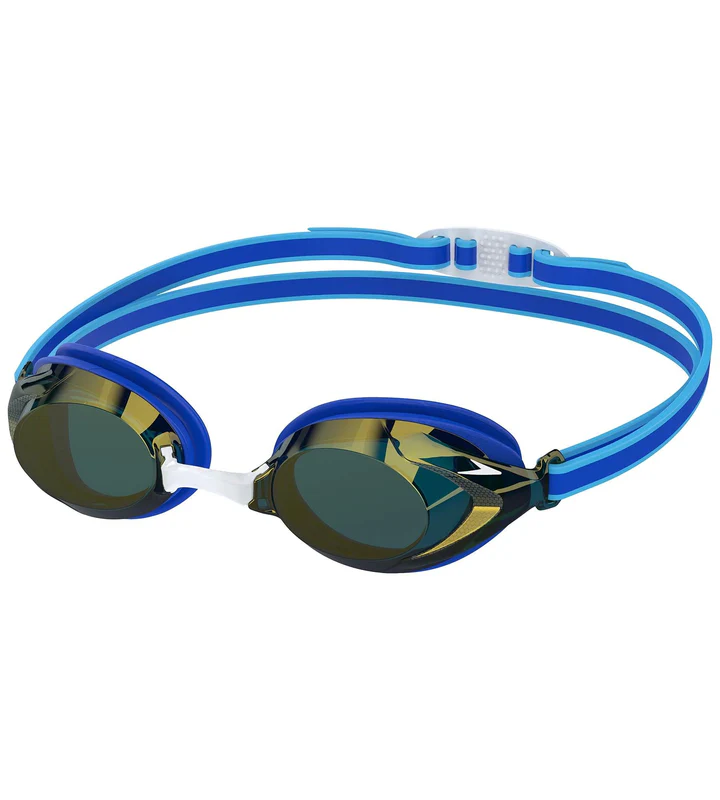 Speedo Unisex Junior Vanquisher 3.0 Mirror Lens Swim Goggles – Blue - Image 3