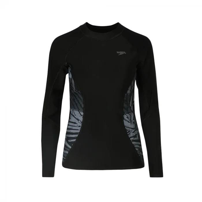 PRINTED LONG SLEEVE SUNTOP