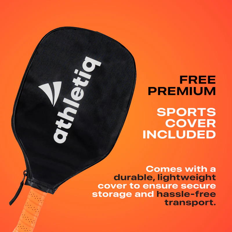 Athletiq SmashPro 3K Raw Carbon Fibre Pickleball Paddle - Image 6