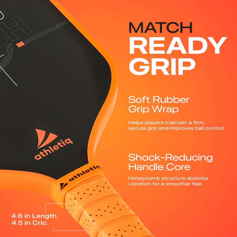 Athletiq SmashPro 3K Raw Carbon Fibre Pickleball Paddle - Image 2