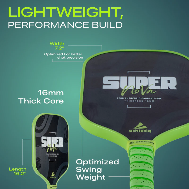 Athletiq SuperNova T700 Carbon Fibre Pickleball Paddle - Image 4